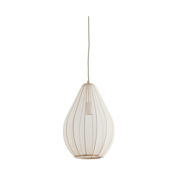 Béžové závěsné svítidlo se skleněným stínidlem ø 28 cm Itela – Light & Living