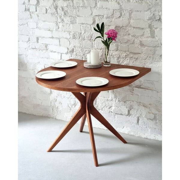 Jídelní stůl v dekoru dubu 90x90 cm Jubi – Ragaba-image-1