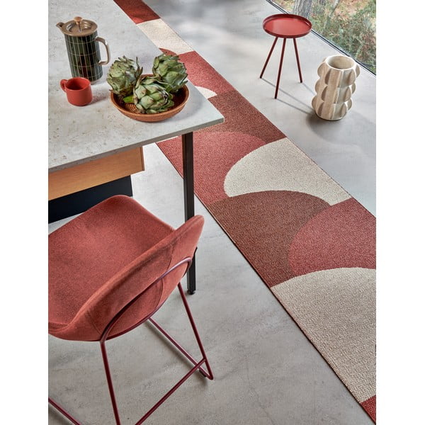 Vnitřní a venkovní běhoun v cihlové barvě 70x270 cm Hill Brick Rust – Pappelina-image-3