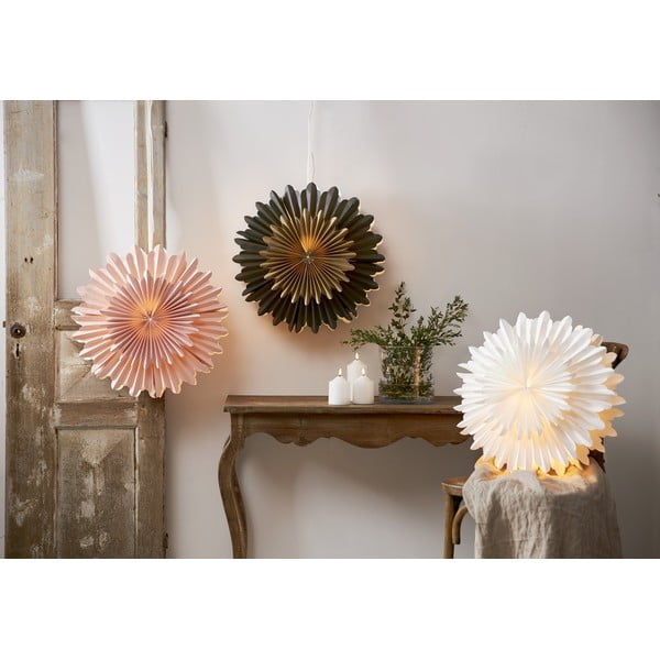 Růžová vánoční světelná dekorace ø 50 cm Crystal - Star Trading-image-1