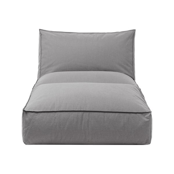 Šedé zahradní lehátko Blomus Stone, délka 190 cm