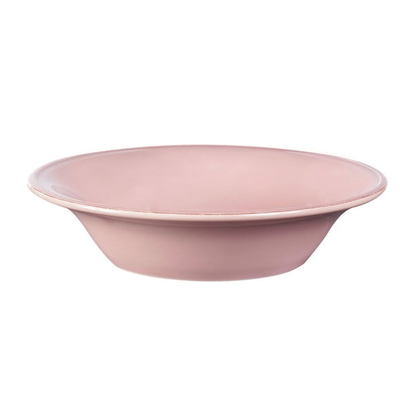 Růžová kameninová miska Côté Table Constance, ⌀ 19 cm