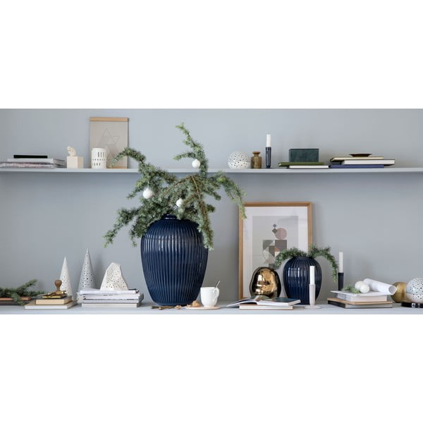 Bílý kameninový svícen Kähler Design Hammershoi, výška 12 cm-image-3