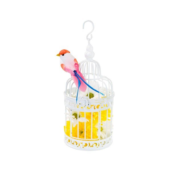 Kovová lucerna White Birdcage-image-3