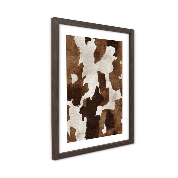 Tištěný obraz s rámem 30x40 cm Cowhide – Styler-image-3