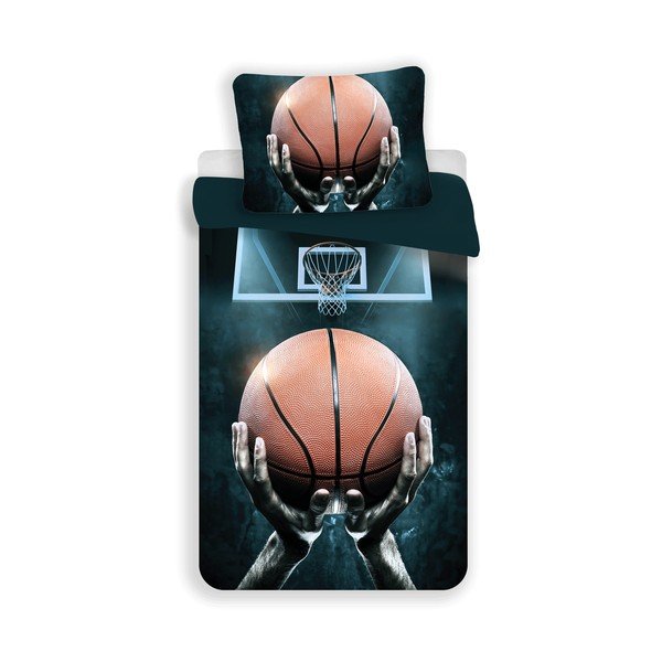 Bavlněné dětské povlečení na jednolůžko 140x200 cm Basketball – Jerry Fabrics