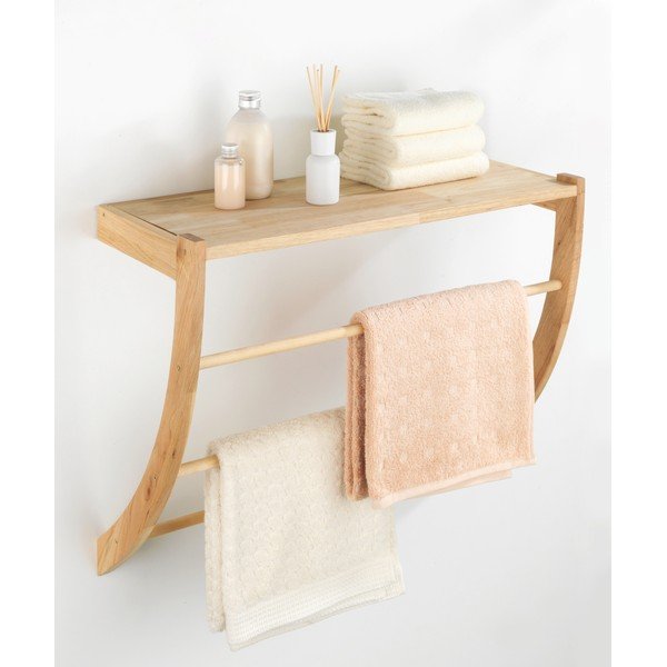 Dřevěná nástěnná police Wenko Norway-image-1