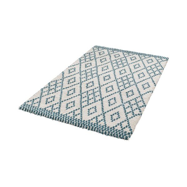 Modrý koberec Mint Rugs Ornament, 80 x 150 cm-image-1