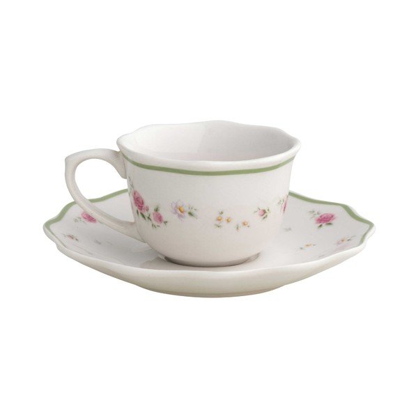 Bílé porcelánové šálky v sadě 2 ks na espresso 90 ml Nonna Rosa – Brandani-image-2