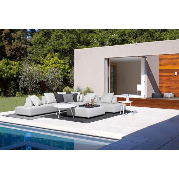 Hliníkový kulatý zahradní stolek ø 50 cm Ridley   – Bizzotto-image-2