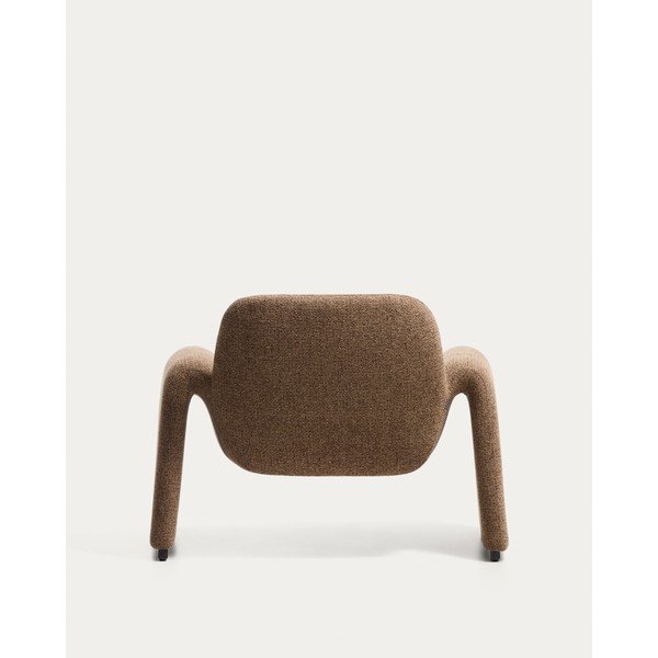 Hnědé žinylkové křeslo Melvia – Kave Home-image-4