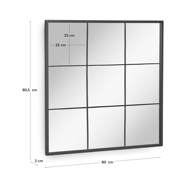 Nástěnné zrcadlo Kave Home Ulrica, 80 x 80 cm-image-4