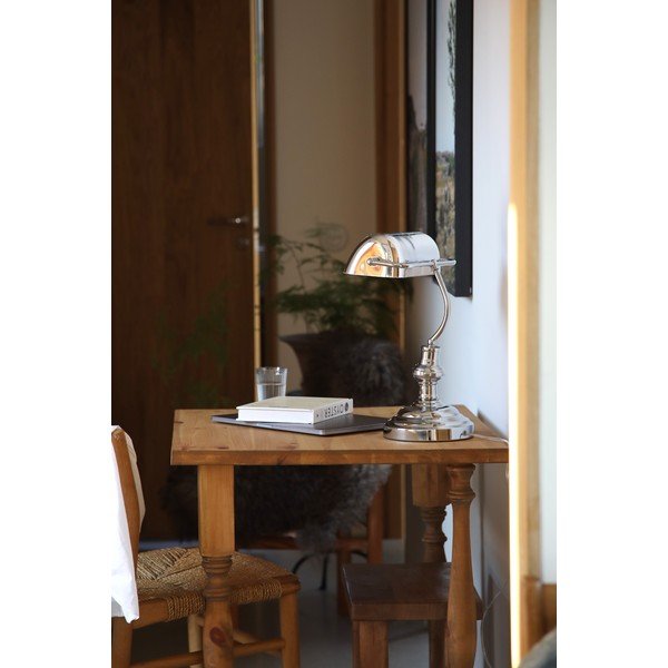 Stolní lampa ve stříbrné barvě (výška 22,5 cm) Bankers – Markslöjd-image-2