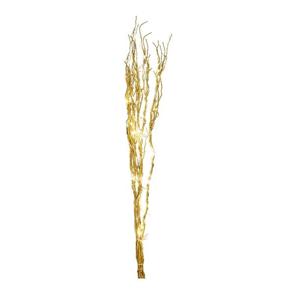 Svítící větev ve zlaté barvě Best Season Willow, 30 žárovek