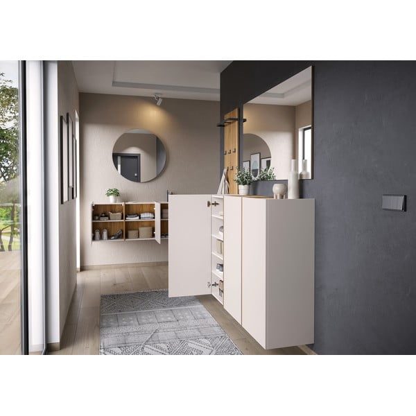 Krémová předsíňová skříňka 138x55x29 cm Libbiano – Germania-image-4