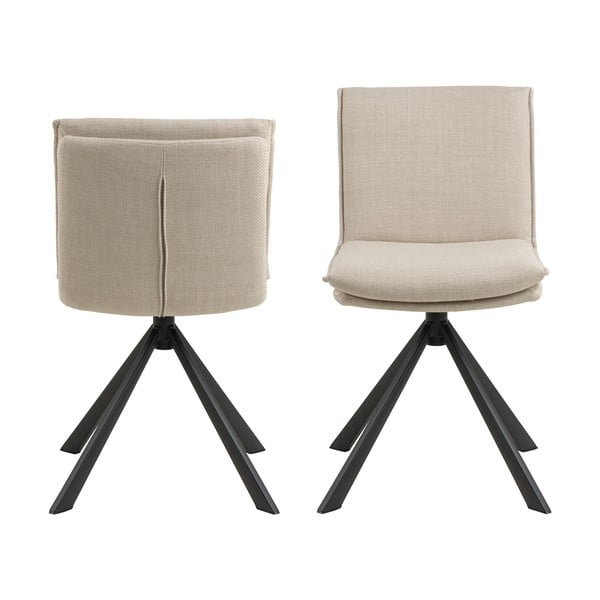 Krémová jídelní židle Flynn – Actona-image-3