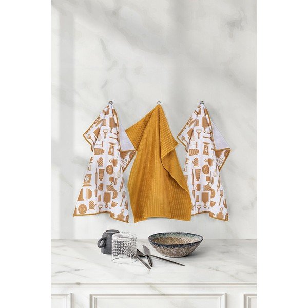 Utěrky v sadě 3 ks z mikrovlákna 48x40 cm Essential - Tiseco Home Studio-image-1