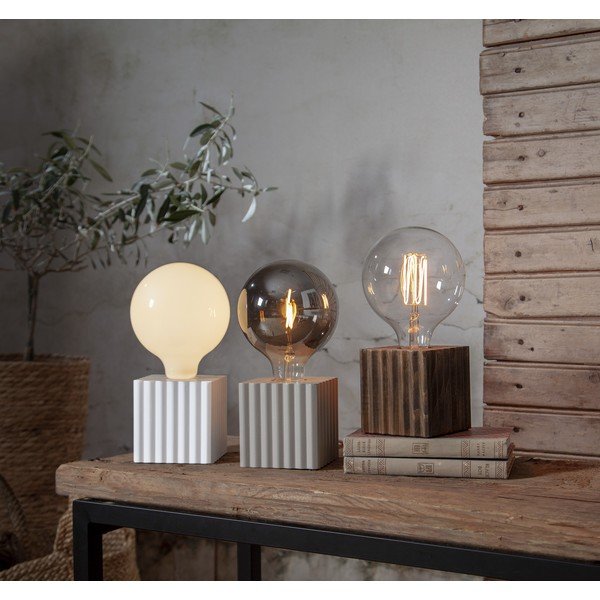 Teplá LED filamentová žárovka E27, 2 W Plain Smoke – Star Trading-image-1