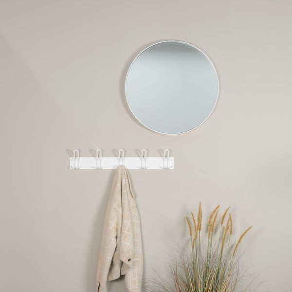 Bílý kovový nástěnný věšák 70 cm Miles – Spinder Design-image-2