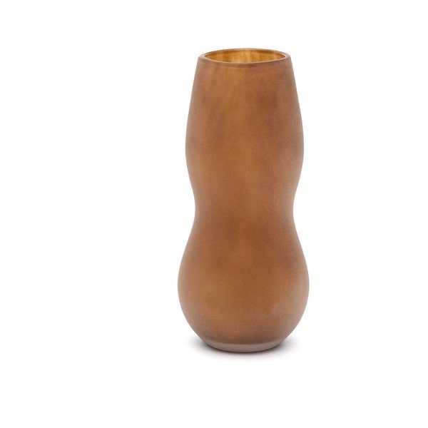 Hnědá skleněná váza (výška 32 cm) Crila – Kave Home