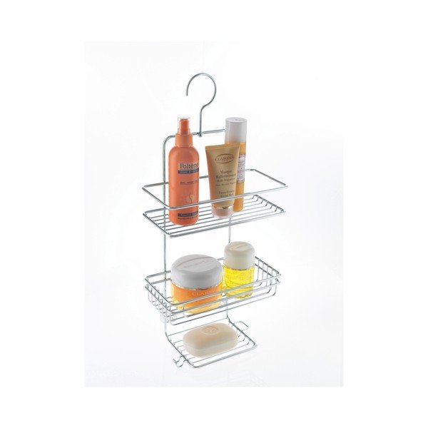 Závěsný stojan do sprchy z nerezové oceli Metaltex, výška 48 cm-image-1