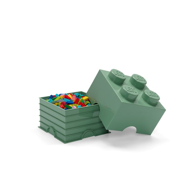 Zelený úložný box čtverec LEGO®-image-2