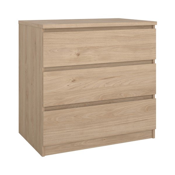 Komoda v dekoru dubu v přírodní barvě 77x76x50 cm Naia – Tvilum