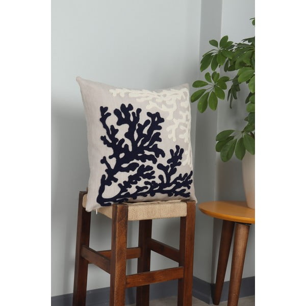 Lněný dekorační polštář 43x43 cm Mercan – Mioli Decor-image-2