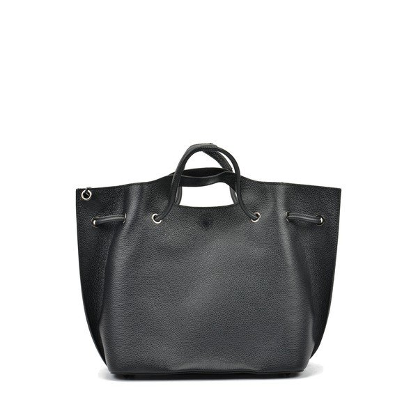 Černá kožená kabelka Mangotti Bags Angela-image-3