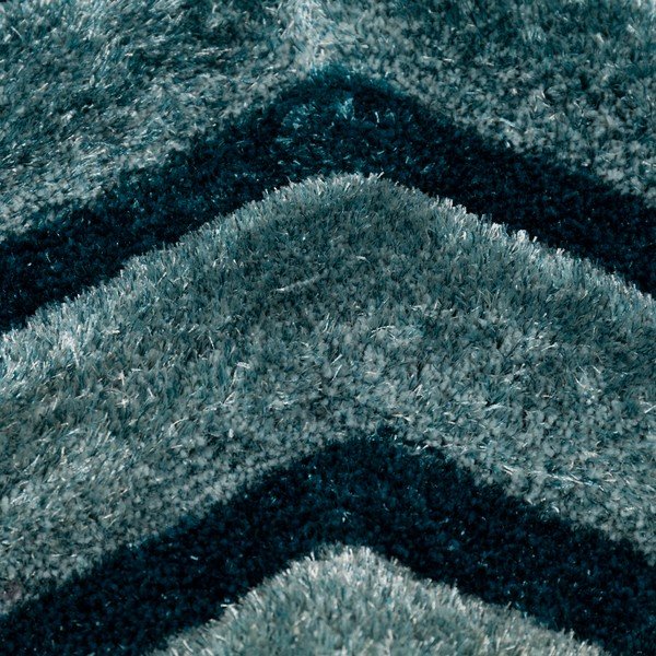 Modrozelený koberec Flair Rugs Hexagon Duck, 80 x 150 cm-image-2
