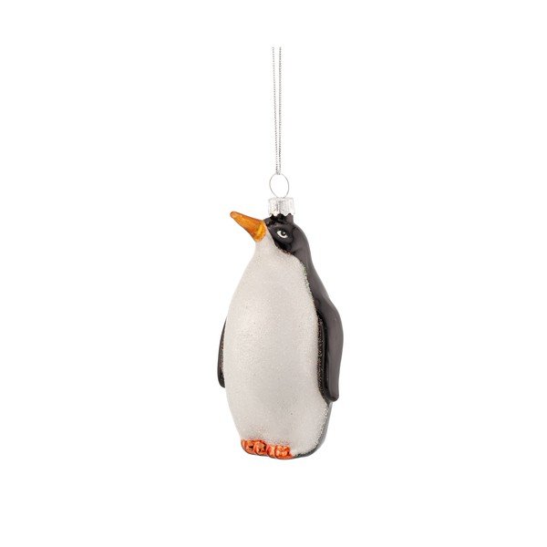 Skleněná vánoční ozdoba 6 cm King Penguin – Sass & Belle