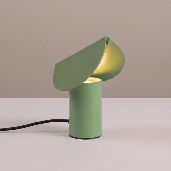 Šalvějově zelená hliníková LED stolní lampa (výška 15 cm) BISCUIT – Thoro-image-1