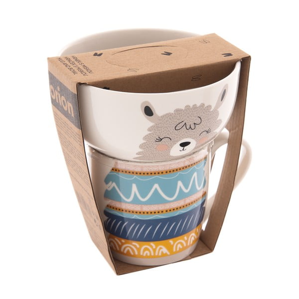 Porcelánový set hrnku a misky 2 ks 350 ml – Orion-image-4