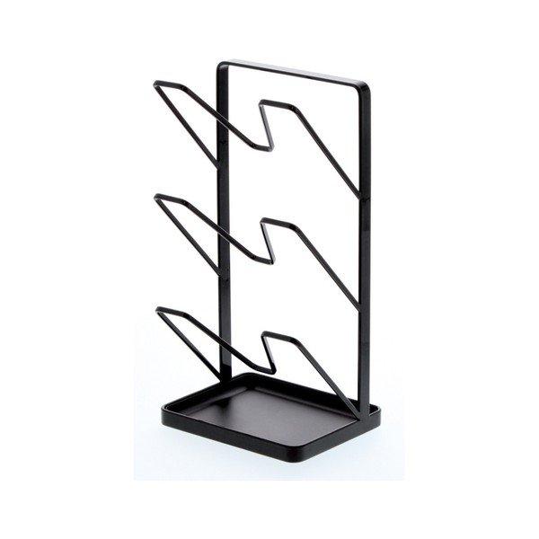 Černý stojan na pokličky YAMAZAKI Tower