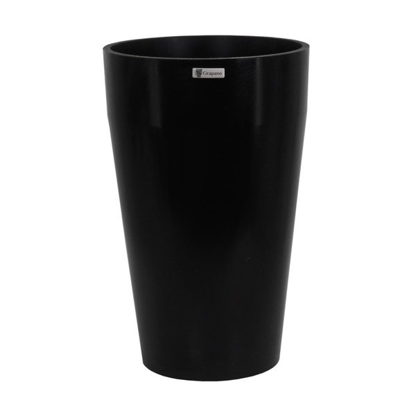Černý květináč Grapano Monti, ø 34,5 cm