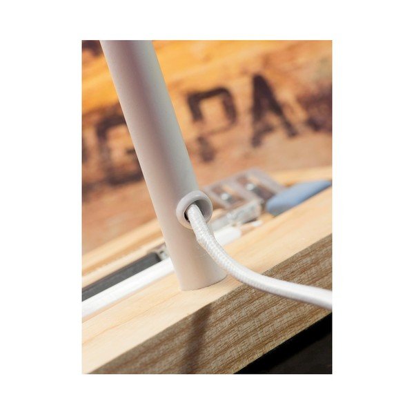 Stolní lampa s kovovým stínidlem v bílo-přírodní barvě (výška 40 cm) Cambridge – it's about RoMi-image-1