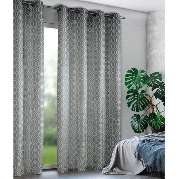 Šedý závěs 135x245 cm Dekor – Sehlbach-image-1