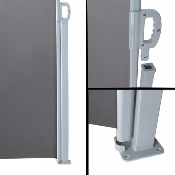 Šedá kovová balkonová zástěna 300x160 cm - Garden Pleasure-image-3