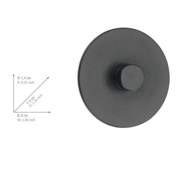 Sada 2 černých samodržicích nástěnných držáků Wenko Turbo-Loc Classic Plus-image-3