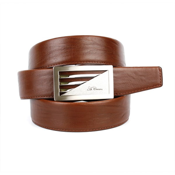 Pánský kožený pásek 11N30 Brown, 95 cm
