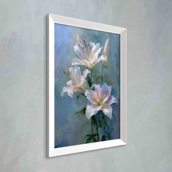 Tištěný obraz s rámem 56x75 cm Lilies – Styler-image-3