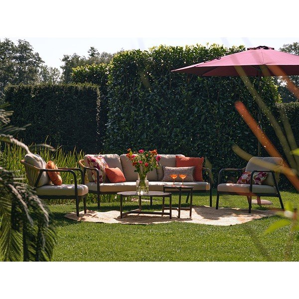 Béžový hliníkový zahradní lounge set pro 5 Nice – Hartman-image-1