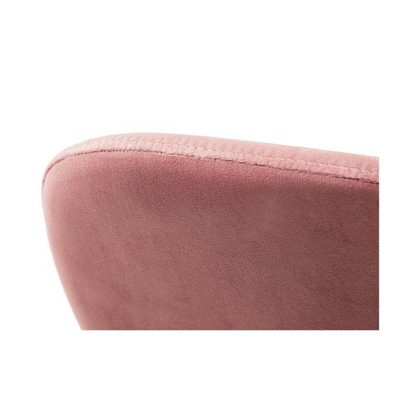 Růžová čalouněná stohovatelná jídelní židle Lea – Micadoni -image-4