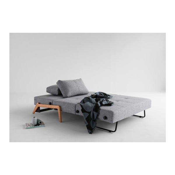 Šedá rozkládací pohovka Innovation Cubed Wood Twist Granite, 96 x 147 cm-image-4