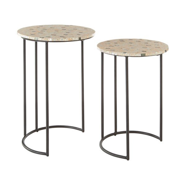 Kulaté odkládací stolky v sadě 2 ks ø 38 cm Halle – Premier Housewares