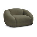 Zelené křeslo z textilie bouclé Tina – Bobochic Paris