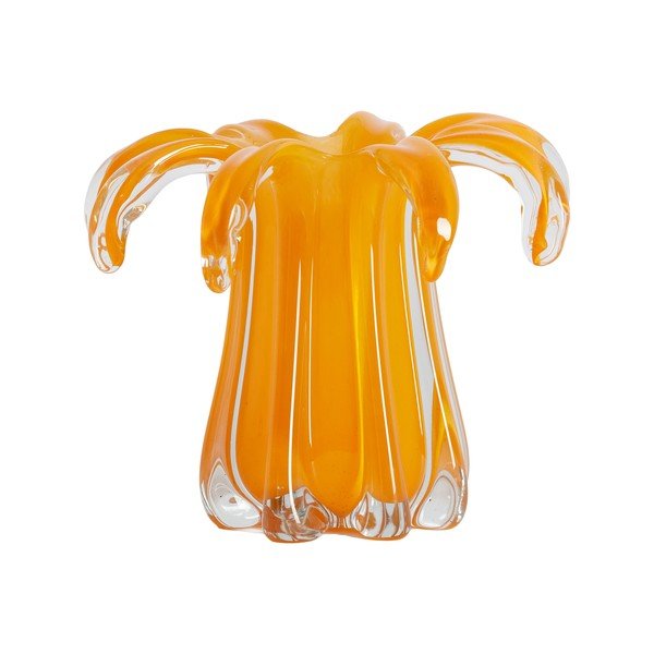 Oranžová skleněná váza (výška 17 cm) Avenia – Light & Living