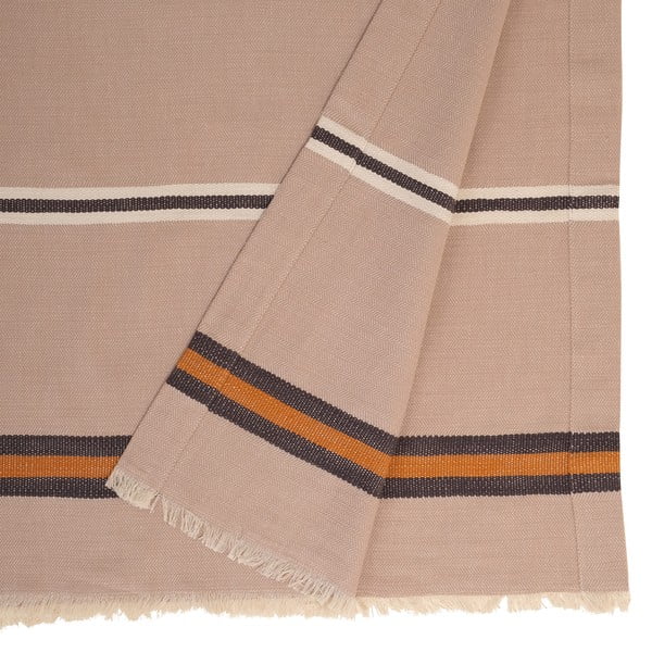 Béžový přehoz přes postel ze směsi bavlny a lnu Buldan's Aren, 180 x 240 cm-image-1