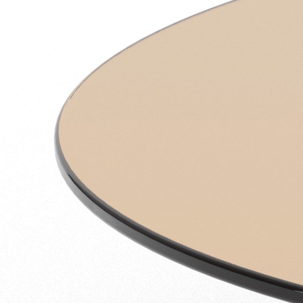 Hnědý skleněný kulatý konferenční stolek ø 80 cm Samos – Actona-image-4