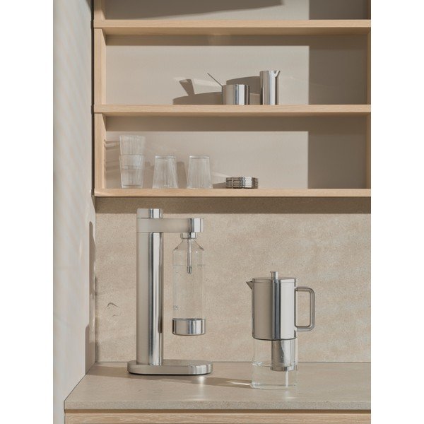 Výrobník sody z nerezové oceli ve stříbrné barvě Brus – Stelton-image-1